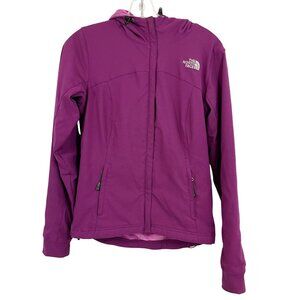 The North Face Women's Soft Shell Fleece Lined Zip Front Jacket Hood - Size XS